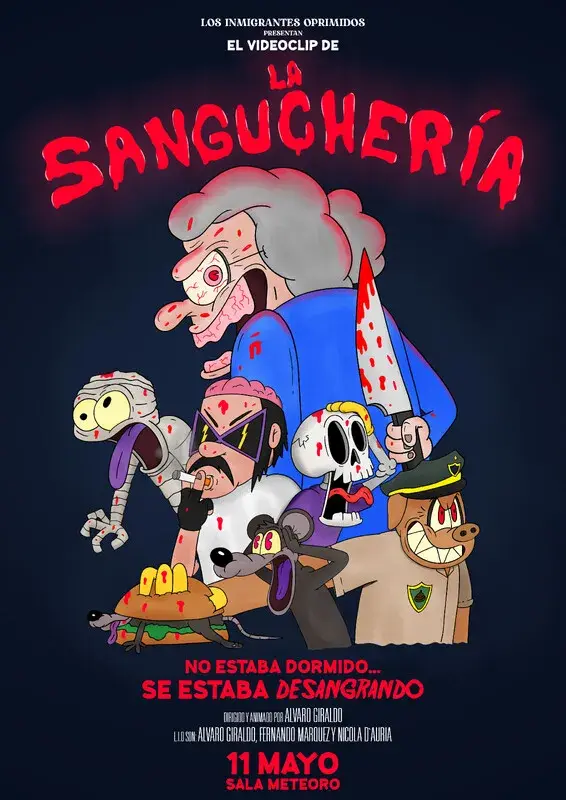 Film poster of La Sanguchería by Alvaro Giraldo