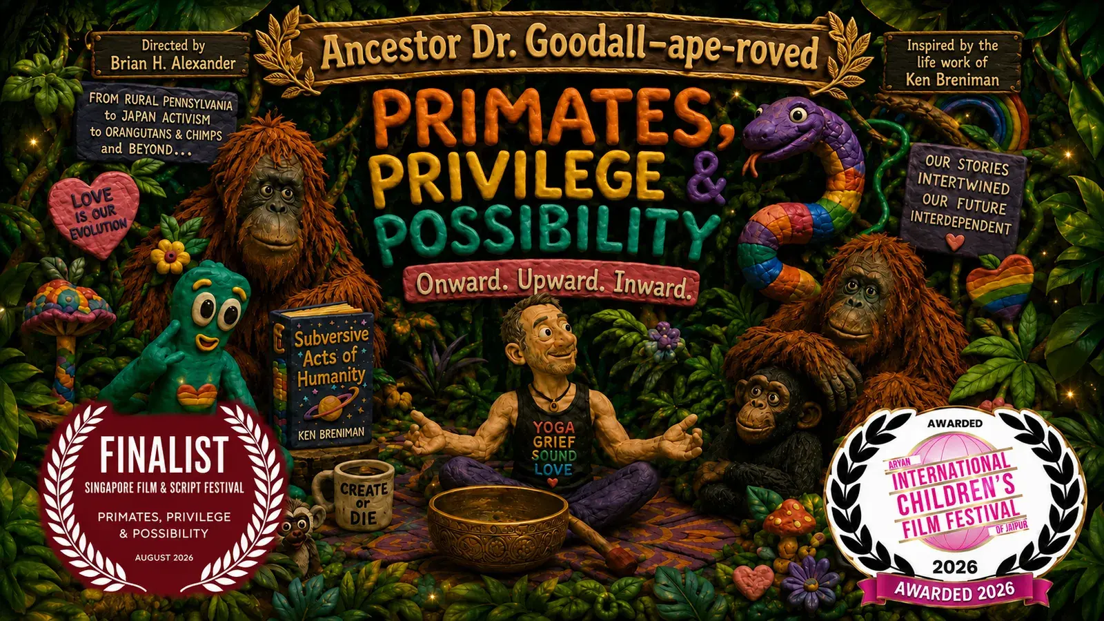 Film poster of Primates, Privilege & Possibility by Brian H. Alexander