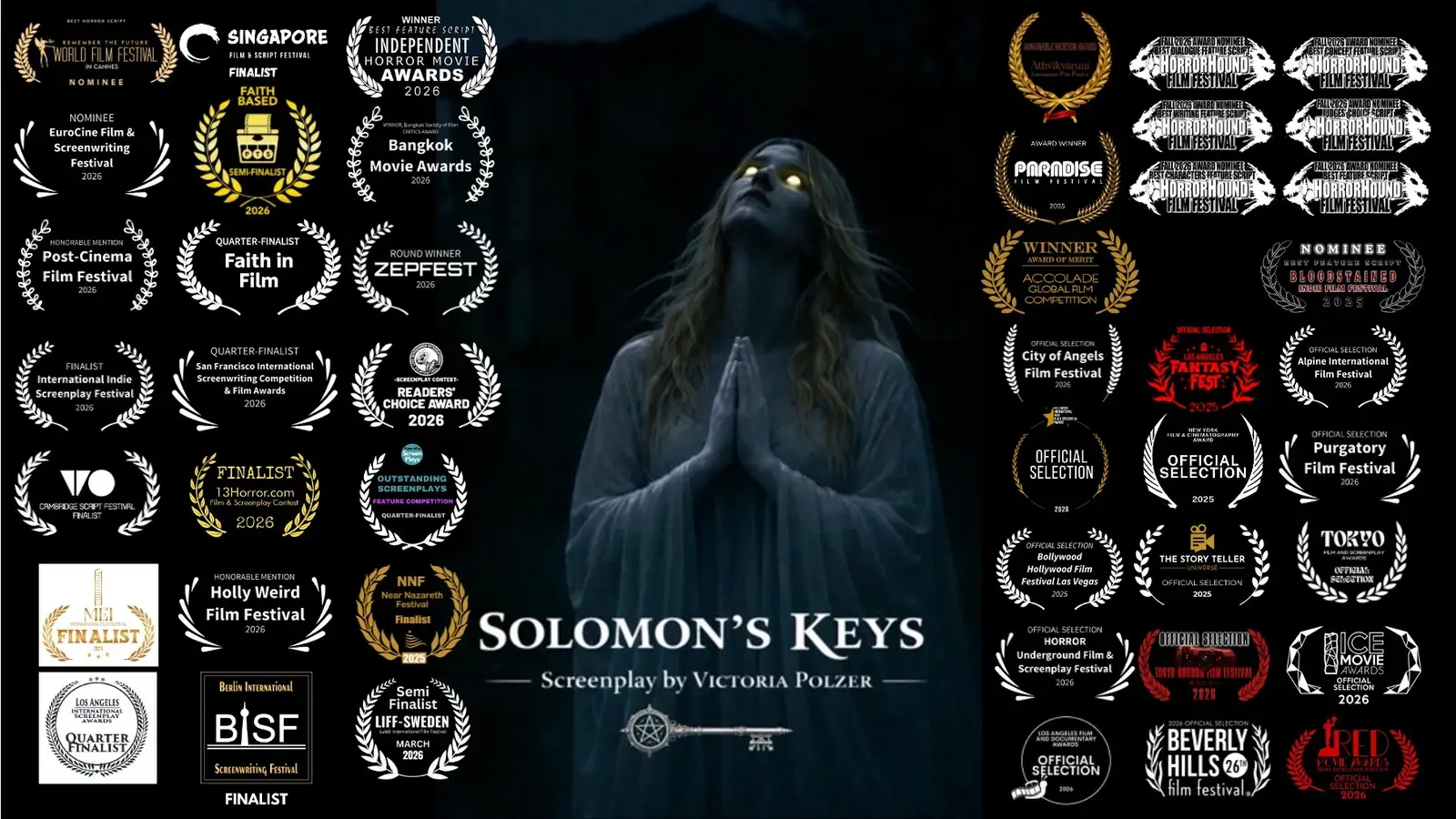 Poster artwork for the screenplay Solomon's Keys by Victoria Polzer