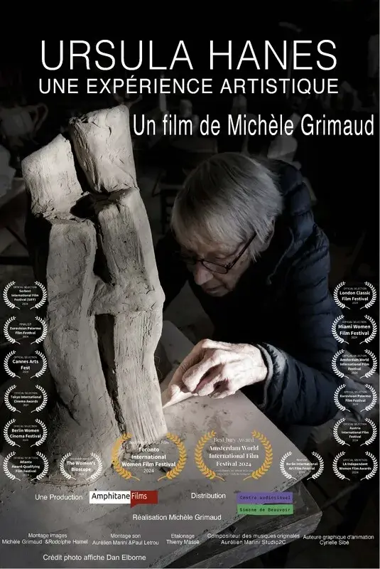 Film poster of Ursula Hanes, an artistic reflexion by Michèle Grimaud